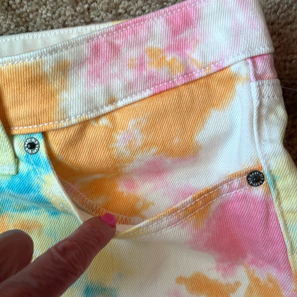 NWT Old Navy Tye Dye Button Fly Shorts - Picture 4 of 11